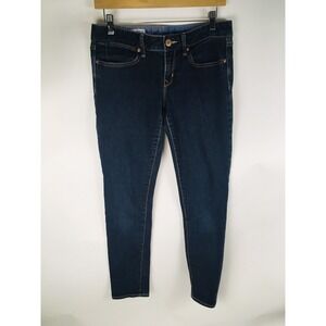 Gap 1969 Jeans Women's Size 28/6R Dark Blue Always Skinny Denim Mid Rise Pockets